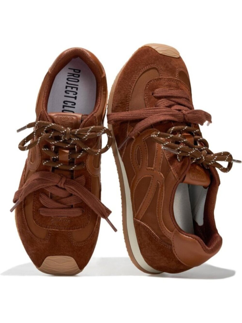 Women's Chocolate Lowy Closed Toe Non Slip Lace Up Memory Foam Insole Sneakers